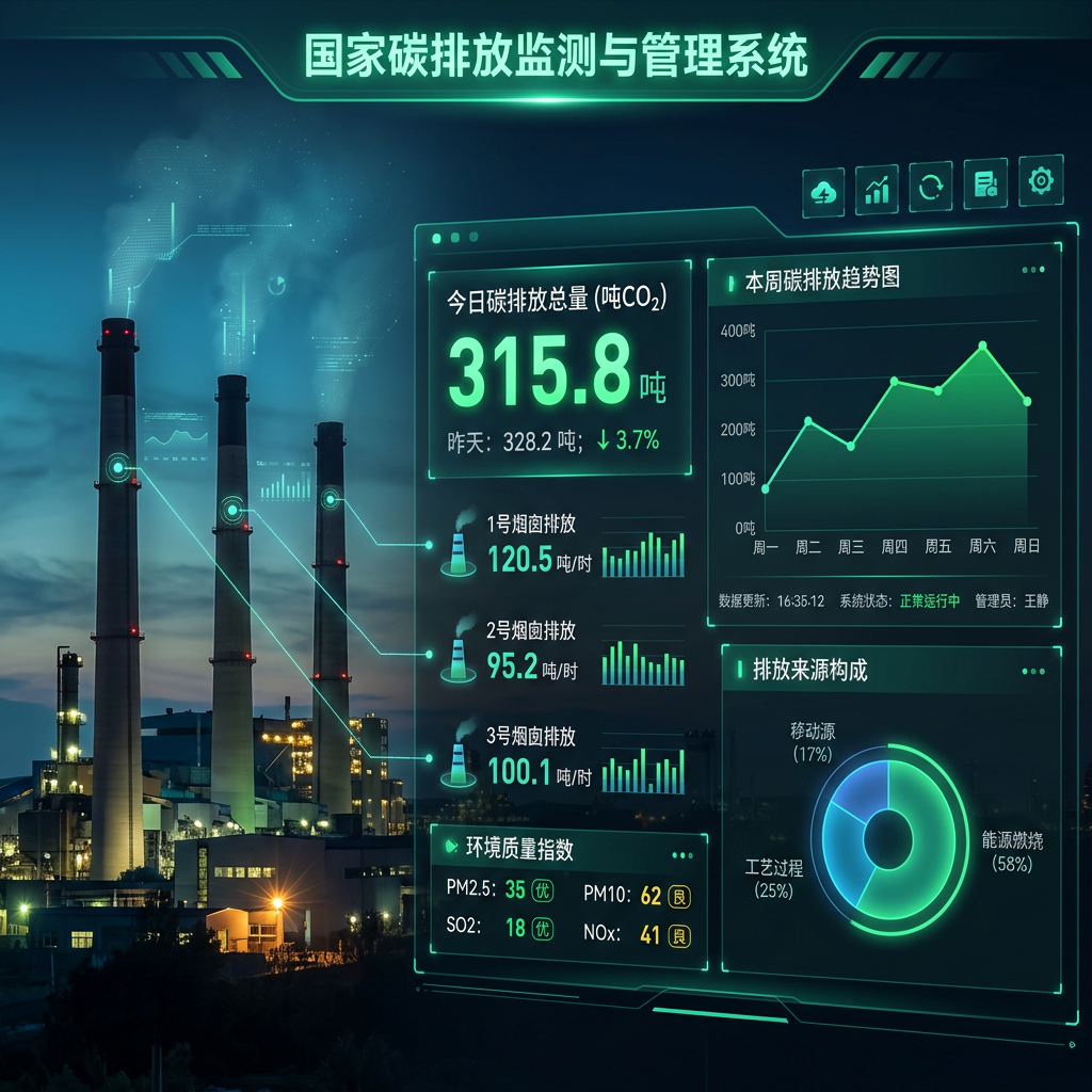 碳排放监测系统实时管控